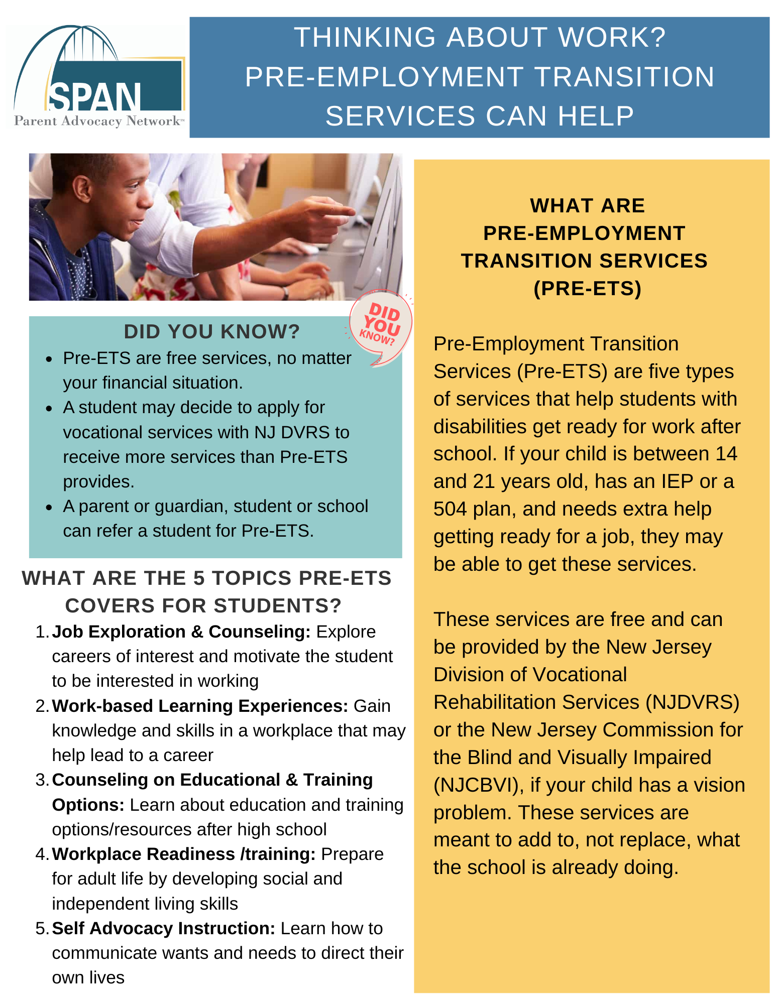Pre-ETS Fact Sheet
